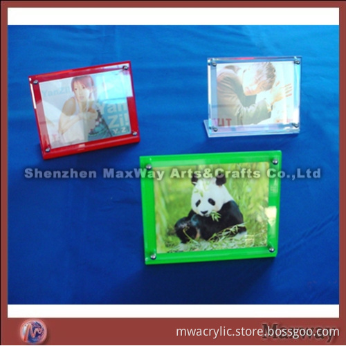 Square Small Desk Top Skillful Acrylic Picture Frame